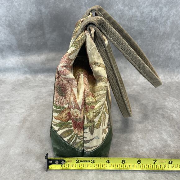 Vtg Cedar Key Canvas Tapestry Bag & Wallet Set Toucan Tropical Floral Mini Tote - Picture 11 of 11
